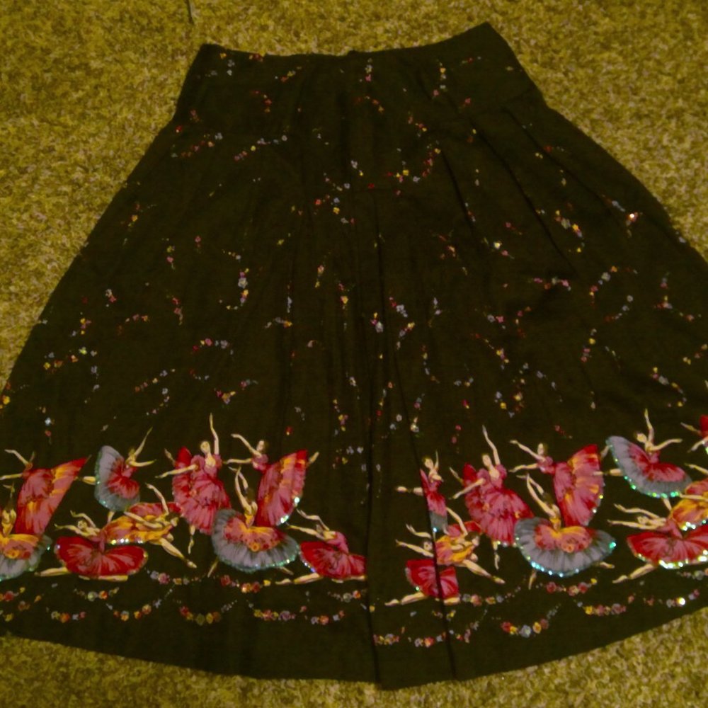 Black and Pink Skirt